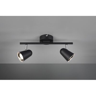 Reality Foco Toulouse Negro 2 Spot Led L34 Cm Trio Lighting Reality Foco Toulouse Negro 2 Spot Led L34 Cm Trio Lighting