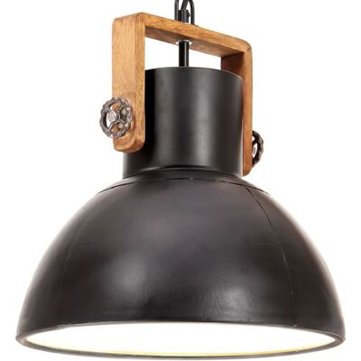 Lámpara colgante industrial vidaXL - Negro - 30cm - 25W - E27 - Redonda - Multicolores Lámpara colgante industrial vidaXL - Negro - 30cm - 25W - E27 - Redonda - Multicolores