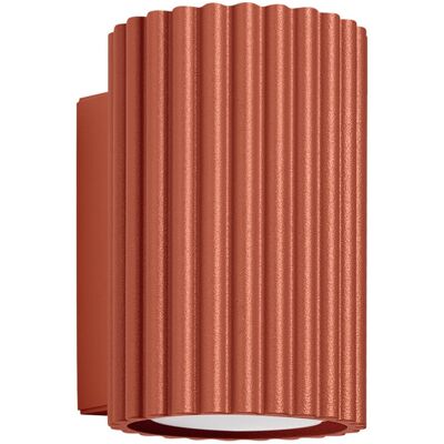 Lámpara de Pared Karbon de Sollux Lighting - 10cm Ocre Rojo - Lámpara de Pared Lámpara de Pared Karbon de Sollux Lighting - 10cm Ocre Rojo - Lámpara de Pared