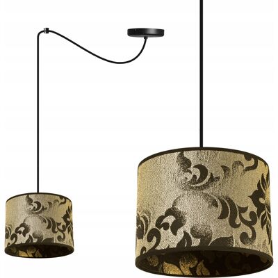 OEM Lámpara De Techo Colgante, Pantalla Con Estampado De Araña Dorada OEM Lámpara De Techo Colgante, Pantalla Con Estampado De Araña Dorada