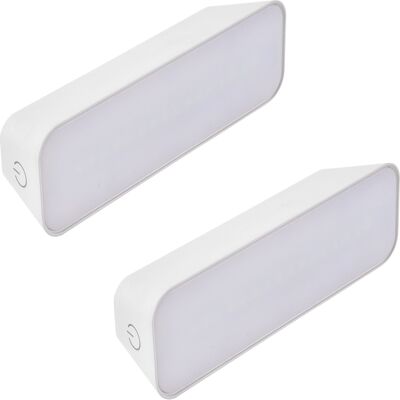 Forlight - Choc (2 Uds) Luz Led Con Batería Portátil Y Recargable De Intensidad Y Temperatura Regulable 3000-4000-6000k. Color Blanco Forlight - Choc (2 Uds) Luz Led Con Batería Portátil Y Recargable De Intensidad Y Temperatura Regulable 3000-4000-6000k. Color Blanco