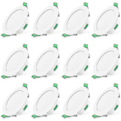 OEM 12 Focos Led Empotrables/luces De Techo/focos Ultrafinos Led Blancos De 7 W OEM 12 Focos Led Empotrables/luces De Techo/focos Ultrafinos Led Blancos De 7 W