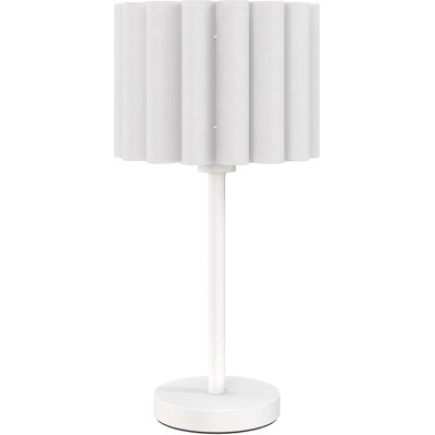 JHY DESIGN Lámpara De Mesa O Mesita De Noche De Estilo Retro, Pantalla De Plástico, Interruptor De Botón, Color Blanco. JHY DESIGN Lámpara De Mesa O Mesita De Noche De Estilo Retro, Pantalla De Plástico, Interruptor De Botón, Color Blanco.