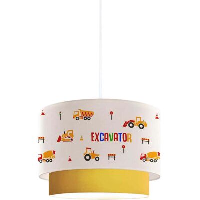 HELLOSHOP26 Lámpara De Techo Colgante Infantil Motivo De Obras De Construcción Blanco Dorado 030010742 HELLOSHOP26 Lámpara De Techo Colgante Infantil Motivo De Obras De Construcción Blanco Dorado 030010742
