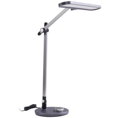 Lindby Elvir Lámpara de mesa LED gris aluminio - Lámpara de mesa Lindby Elvir Lámpara de mesa LED gris aluminio - Lámpara de mesa