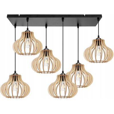 OEM Lámpara Colgante, Lámpara De Techo, Madera, Pantalla Led OEM Lámpara Colgante, Lámpara De Techo, Madera, Pantalla Led