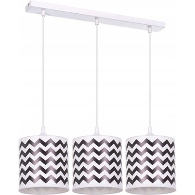 ZIGZAGS - Lámpara colgante - Altura 30-90 cm - Pantalla plástica ZIGZAGS - Lámpara colgante - Altura 30-90 cm - Pantalla plástica