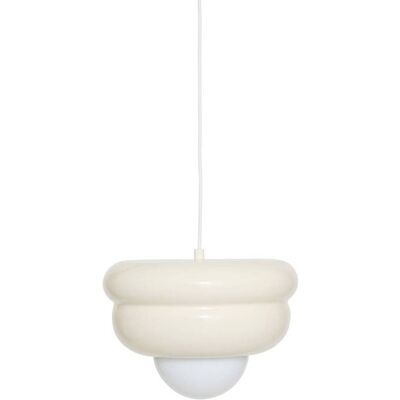Lámpara Colgante Patty Crema D28cm - Atmosphera Créateur D'Intérieur Lámpara Colgante Patty Crema D28cm - Atmosphera Créateur D'Intérieur
