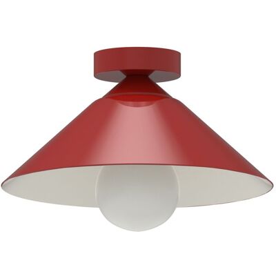Lumicom Lámpara de Techo - Metal, Rojo/Blanco, 25cm - Plafón Lumicom Lámpara de Techo - Metal, Rojo/Blanco, 25cm - Plafón