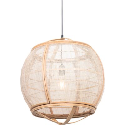 Qazqa Oriental Lámpara Colgante De Estilo Oriental Marrón 50 Cm - Pascal Textil /acero /madera Alargada Adecuado Para Led Max. 1 X 60 Watt Qazqa Oriental Lámpara Colgante De Estilo Oriental Marrón 50 Cm - Pascal Textil /acero /madera Alargada Adecuado Para Led Max. 1 X 60 Watt