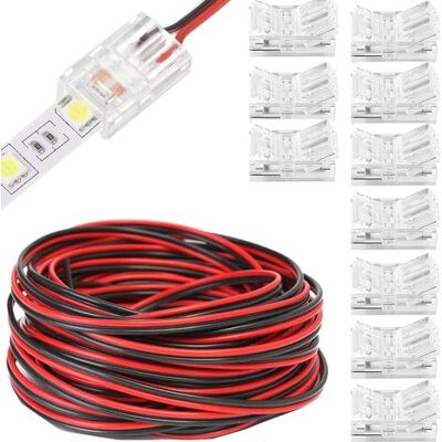 OEM Kit De Conectores Para Luces Led Rgb 3528 2835 De 2 Pines Y 8 Mm, Incluye Un Cable De Extensión Led De 20 M Y Un Conector Sin Espacios Para Una Conexión Rápida De Tiras Led De 8 Mm Al Cable. OEM Kit De Conectores Para Luces Led Rgb 3528 2835 De 2 Pines Y 8 Mm, Incluye Un Cable De Extensión Led De 20 M Y Un Conector Sin Espacios Para Una Conexión Rápida De Tiras Led De 8 Mm Al Cable.