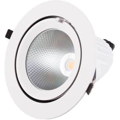 Greenice - Foco Downlight LED 40W 3760Lm 3000K Circular Orientable - Luz empotrada Greenice - Foco Downlight LED 40W 3760Lm 3000K Circular Orientable - Luz empotrada