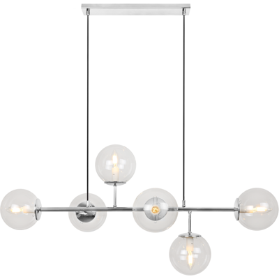 OEM Lámpara De Techo Siena Cromada 6 Lámpara Plana Luz E14 Brazos De Largo OEM Lámpara De Techo Siena Cromada 6 Lámpara Plana Luz E14 Brazos De Largo