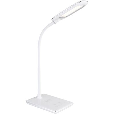 Lámpara de escritorio LED blanca Globo Lighting Hekla Lámpara de escritorio LED blanca Globo Lighting Hekla