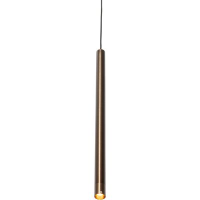 Moderno Lámpara Colgante Moderna De Bronce Oscuro Para Sistema De Raíl Monofásico - Iconic Frini Plástico /metálica Alargada Adecuado Para Led Max. 1 X 5 Watt - Qazqa Moderno Lámpara Colgante Moderna De Bronce Oscuro Para Sistema De Raíl Monofásico - Iconic Frini Plástico /metálica Alargada Adecuado Para Led Max. 1 X 5 Watt - Qazqa