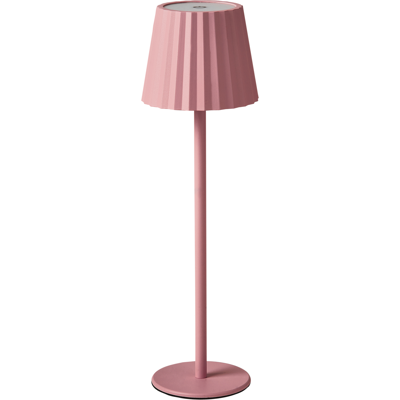 BELIANI Lámpara De Mesa Moderna Aluminio Hierro Interior Exterior Rosa Pastel Pombeiro BELIANI Lámpara De Mesa Moderna Aluminio Hierro Interior Exterior Rosa Pastel Pombeiro