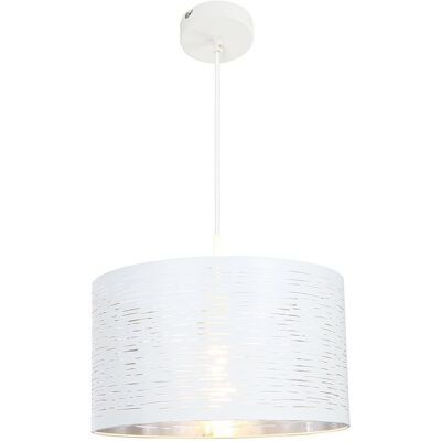 Lámpara colgante de metal blanco Globo Lighting Barca - Lámpara de suspensión Lámpara colgante de metal blanco Globo Lighting Barca - Lámpara de suspensión
