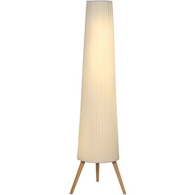 JHY DESIGN Lámpara De Pie Con Base De Trípode, 3 Niveles De Brillo Ajustables, Interruptor De Pie, Patas De Madera Y Pantalla De Tela, Color Blanco. JHY DESIGN Lámpara De Pie Con Base De Trípode, 3 Niveles De Brillo Ajustables, Interruptor De Pie, Patas De Madera Y Pantalla De Tela, Color Blanco.