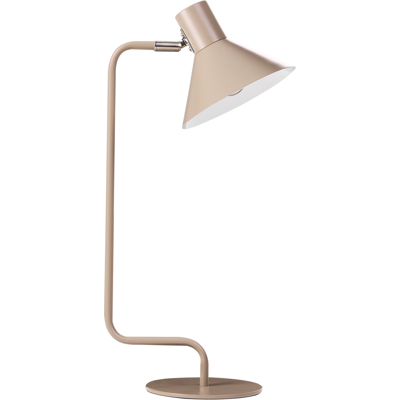 BELIANI Lámpara De Escritorio Industrial Ajustable Para Mesita De Noche Pantalla Cónica De Metal Beige Rimava BELIANI Lámpara De Escritorio Industrial Ajustable Para Mesita De Noche Pantalla Cónica De Metal Beige Rimava