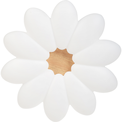 BELIANI Lámpara De Techo Luces Led Integradas Forma De Flor Habitación Infantil Blanco Tinau BELIANI Lámpara De Techo Luces Led Integradas Forma De Flor Habitación Infantil Blanco Tinau