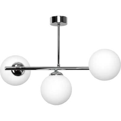 OEM Lámpara Colgante, Araña De Techo, Pantallas De Bolas De Cristal, Led E14, Cromo Titanio, 14-922 OEM Lámpara Colgante, Araña De Techo, Pantallas De Bolas De Cristal, Led E14, Cromo Titanio, 14-922
