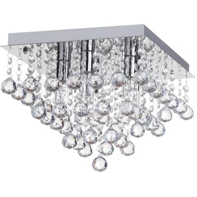 Lámpara de techo de cristal Toolight APP515-4C - 4-PUNTOS de luz E14 Lámpara de techo de cristal Toolight APP515-4C - 4-PUNTOS de luz E14