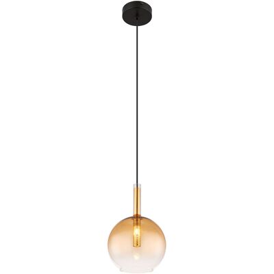 Lámpara colgante Globo - negro - metal - 18cm - Estilo clásico Lámpara colgante Globo - negro - metal - 18cm - Estilo clásico