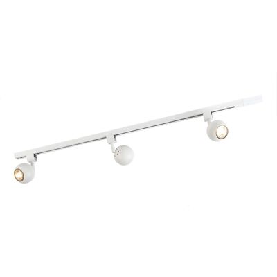 Moderno Sistema De Riel Inteligente Moderno Blanco Monofásico Con 3 Gu10 Wifi - Gissi Aluminio /acero Alargada Adecuado Para Led Max. 3 X 5 Watt - Qazqa Moderno Sistema De Riel Inteligente Moderno Blanco Monofásico Con 3 Gu10 Wifi - Gissi Aluminio /acero Alargada Adecuado Para Led Max. 3 X 5 Watt - Qazqa
