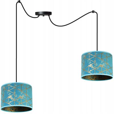 OEM Lámpara De Techo Colgante, Pantalla Con Estampado De Araña, Dorada OEM Lámpara De Techo Colgante, Pantalla Con Estampado De Araña, Dorada