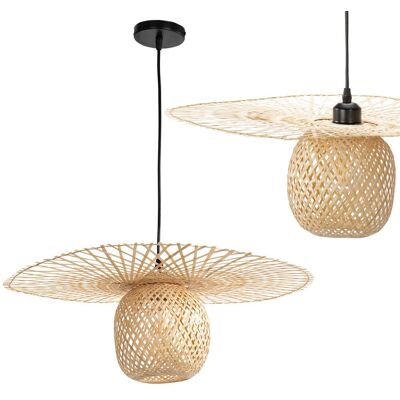 Toolight Lámpara Colgante de Bambú - Natural - E27 - Estilo Boho - 60W Max Toolight Lámpara Colgante de Bambú - Natural - E27 - Estilo Boho - 60W Max