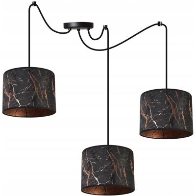 OEM Lámpara De Techo Colgante, Pantalla Con Estampado De Araña, Cobre OEM Lámpara De Techo Colgante, Pantalla Con Estampado De Araña, Cobre