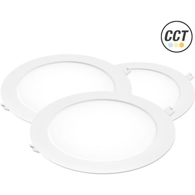 ALFA Downlight Led Pc Redondo Bla.18w.3cct.3u ALFA Downlight Led Pc Redondo Bla.18w.3cct.3u