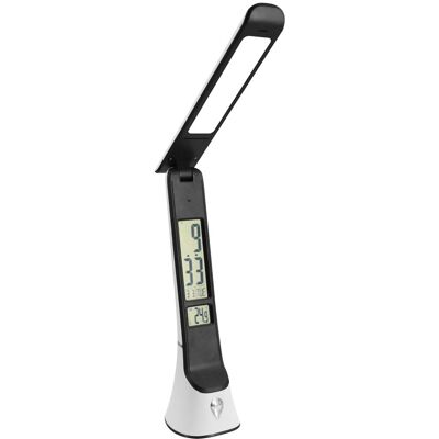 Lámpara de Escritorio LED Blanco-Marrón de Avide con Calendario Lámpara de Escritorio LED Blanco-Marrón de Avide con Calendario