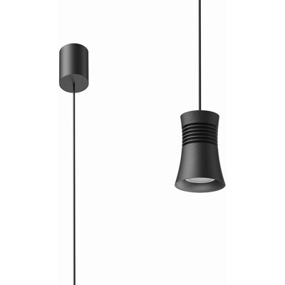 Colgante Modelo Pagoda Realizado En Aluminio De Color Negro Mantra Colgante Modelo Pagoda Realizado En Aluminio De Color Negro Mantra