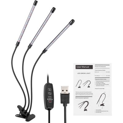 OEM Lámpara Led Flexible De 30 W Con Alimentación Usb-c Y Clip Para Plantas De Interior. OEM Lámpara Led Flexible De 30 W Con Alimentación Usb-c Y Clip Para Plantas De Interior.