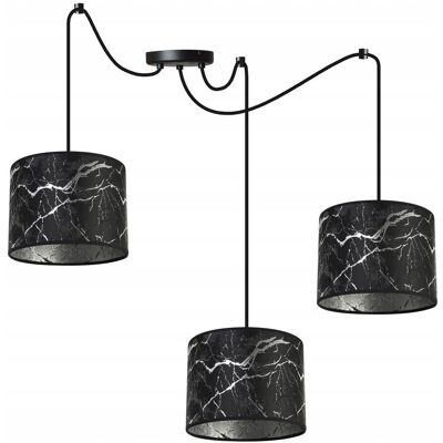 OEM Lámpara De Techo Colgante, Pantalla Con Estampado De Araña, Plateada OEM Lámpara De Techo Colgante, Pantalla Con Estampado De Araña, Plateada