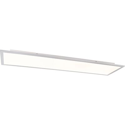 Moderno Plafón Blanco 120cm Con Led - Liv Plástico /acero Rectangular Incluye Led Max. 1 X 40 Watt - Qazqa Moderno Plafón Blanco 120cm Con Led - Liv Plástico /acero Rectangular Incluye Led Max. 1 X 40 Watt - Qazqa