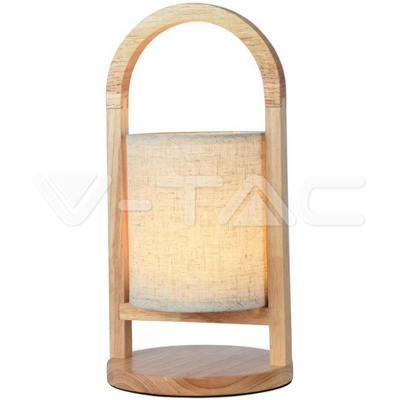 V-Tac VT-7570 Lámpara de Mesa Recargable - Regulable, 3000K, Beige V-Tac VT-7570 Lámpara de Mesa Recargable - Regulable, 3000K, Beige