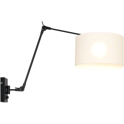 Lámpara de Pared Sienna Prestige Chic - Metal, Negro y Blanco Lámpara de Pared Sienna Prestige Chic - Metal, Negro y Blanco