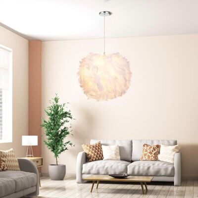 OEM Lámpara Colgante Led, Lámpara De Techo Tipo Pluma, Lámpara Colgante Decorativa Para Dormitorio, Araña, Regalo Ideal Para Niños Y Amigos, Casquillo E27, Fácil De Limpiar (bombilla No Incluida) (30 Cm D OEM Lámpara Colgante Led, Lámpara De Techo Tipo Pluma, Lámpara Colgante Decorativa Para Dormitorio, Araña, Regalo Ideal Para Niños Y Amigos, Casquillo E27, Fácil De Limpiar (bombilla No Incluida) (30 Cm D