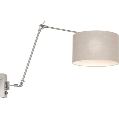 Lámpara de Pared Sienna Lighting Prestige Chic - Acero Gris Metal IP20 Lámpara de Pared Sienna Lighting Prestige Chic - Acero Gris Metal IP20