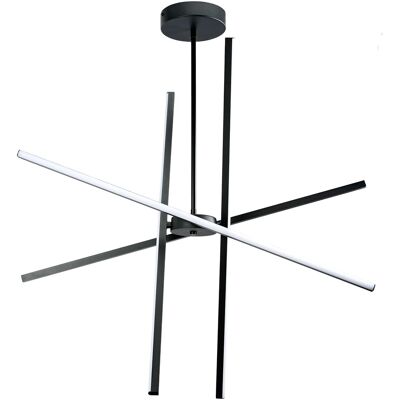 Lámpara De Techo Toolight App1929-cp Black Led Black Lámpara De Techo Toolight App1929-cp Black Led Black
