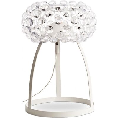 PRIVATEFLOOR Lámpara de Mesa Transparente 35cm - Decoración romántica y elegante PRIVATEFLOOR Lámpara de Mesa Transparente 35cm - Decoración romántica y elegante