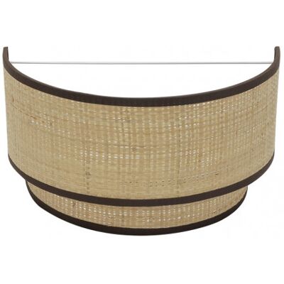 OEM Aplique Roque 1xe27 Natural/marron 17x30x15 Cm OEM Aplique Roque 1xe27 Natural/marron 17x30x15 Cm