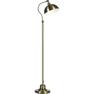 JHY DESIGN Lámpara De Pie De Estilo Vintage, Ángulo Regulable, Aspecto De Latón, 42 Cm X 25,5 Cm X 152 Cm, Bronce. JHY DESIGN Lámpara De Pie De Estilo Vintage, Ángulo Regulable, Aspecto De Latón, 42 Cm X 25,5 Cm X 152 Cm, Bronce.
