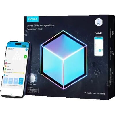 Govee - Paneles de luz hexagonales expandibles - 2 paneles para H606AC81 Govee - Paneles de luz hexagonales expandibles - 2 paneles para H606AC81