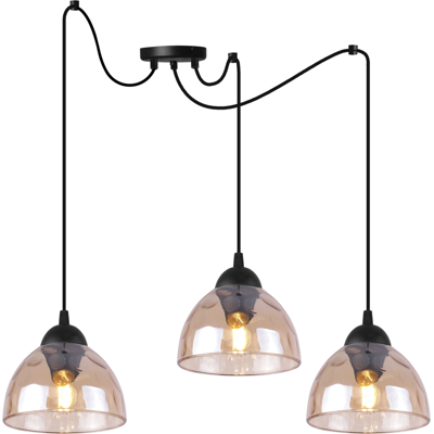 OEM Lámpara Colgante Araña Venecia 3 Platos Lámparas Miel E27 OEM Lámpara Colgante Araña Venecia 3 Platos Lámparas Miel E27