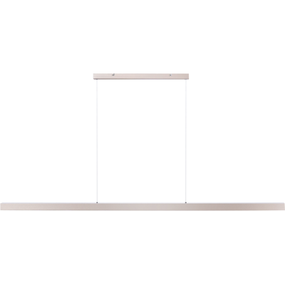 BELIANI Lámpara Led Colgante Lineal De Metal 180 Cm Estilo Industrial Moderno Plateado Baddana BELIANI Lámpara Led Colgante Lineal De Metal 180 Cm Estilo Industrial Moderno Plateado Baddana