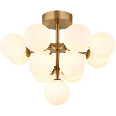 GLOBO 56143-13GD Lámpara de Techo Oro y Blanco - Lámpara de Techo GLOBO 56143-13GD Lámpara de Techo Oro y Blanco - Lámpara de Techo