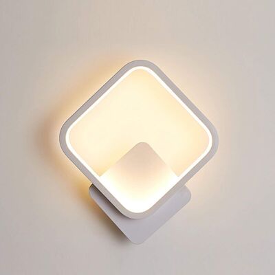 OEM Aplique De Pared Led Cuadrado Para Interiores, 12 W, Luz Blanca Cálida 3000 K, Lámpara De Pared Moderna Para Pasillo, Dormitorio, Sala De Estar, Escalera - Crezuo OEM Aplique De Pared Led Cuadrado Para Interiores, 12 W, Luz Blanca Cálida 3000 K, Lámpara De Pared Moderna Para Pasillo, Dormitorio, Sala De Estar, Escalera - Crezuo
